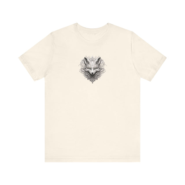The Filigree Fox shirt, Fox Tshirt, Company Logo Shirt, Art Tshirt, Pen and Ink Drawing, Fox Lover Gift, Nature Lover Tee