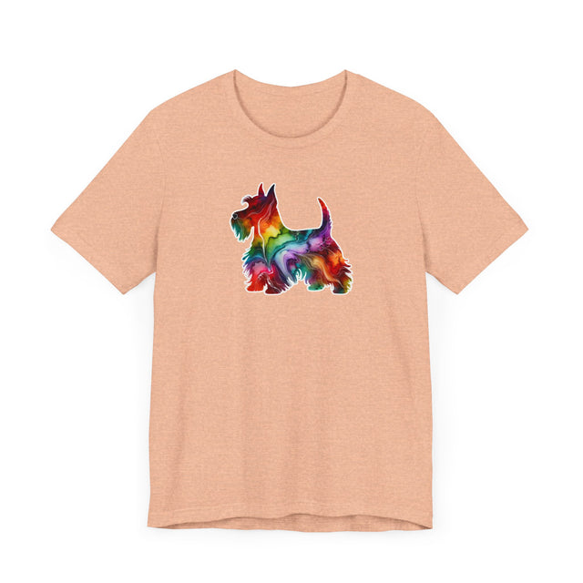 Rainbow Scottish Terrier T-shirt,Pride Shirt,Dog Lover Top,Rainbow Animals,LGBTQ+ Tee, Scottie owner, Scottie gift