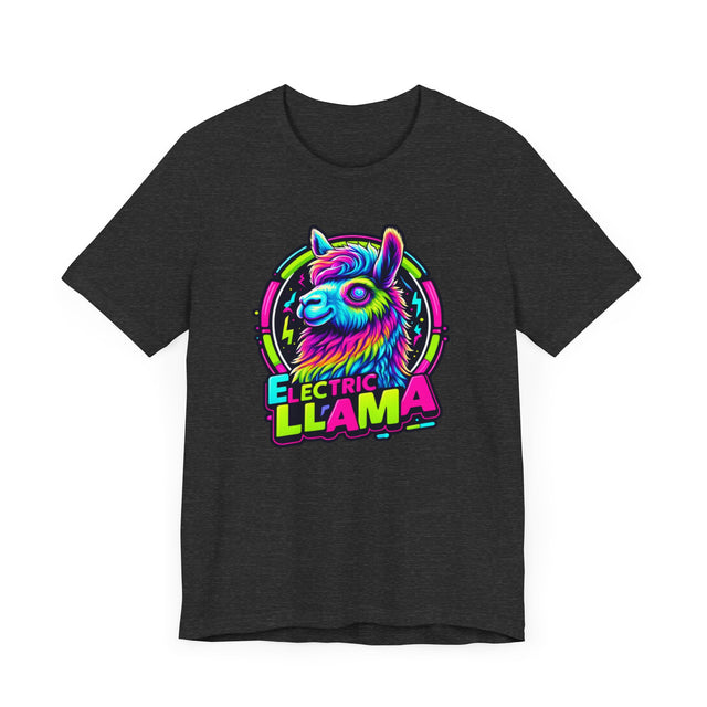 Neon Electric Llama T-shirt, Llama Tee