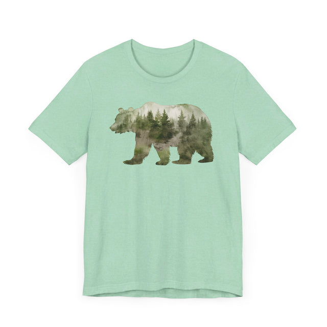 Bear Forest Silhouette T-shirt, Animal Lover T shirt, LGBTQ+, Big Bear