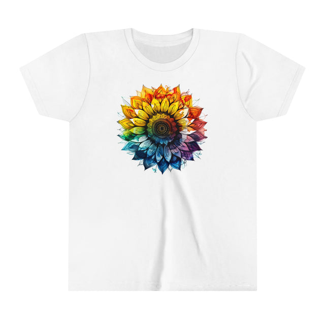 Rainbow Sunflower T-shirt, Youth Size