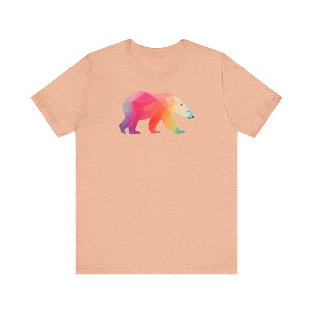 Rainbow Polar Bear T-shirt,Pride Shirt, Pride Parade Top, Rainbow Animals,LGBTQ+ Tee, Nonbinary, Gay, Lesbian, Bisexual, Trans, BGLT, LBGT, Enby, Pansexual