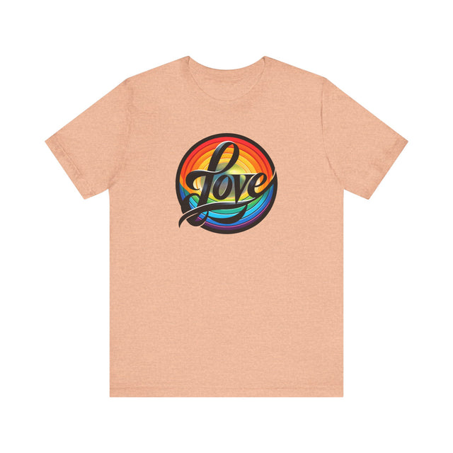 Pride Love Circle Shirt, Rainbow Love T-shirt, LGBT Love, LGBTQ+ Tee, Pride LGBT Ally, Nonbinary, Gay, Lesbian, Bisexual, Trans, Queer Gift