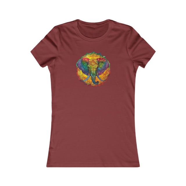 Rainbow Elephant Mandala T-shirt,Pride Shirt,Elephant Lover Top,Rainbow Animals,LGBTQ+ Tee,Queer,Gay,Lesbian,Bisexual,Trans,Women's Favorite Tee