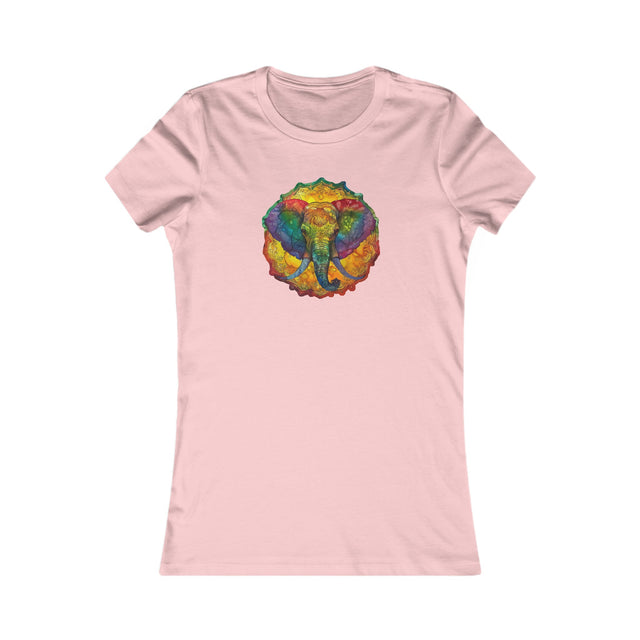 Rainbow Elephant Mandala T-shirt,Pride Shirt,Elephant Lover Top,Rainbow Animals,LGBTQ+ Tee,Queer,Gay,Lesbian,Bisexual,Trans,Women's Favorite Tee