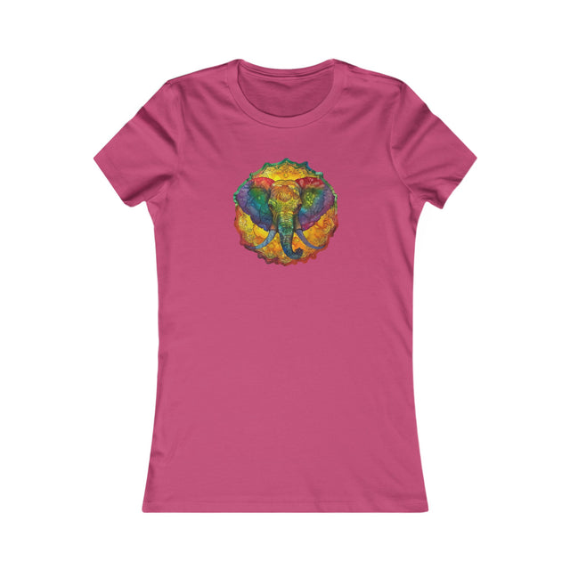 Rainbow Elephant Mandala T-shirt,Pride Shirt,Elephant Lover Top,Rainbow Animals,LGBTQ+ Tee,Queer,Gay,Lesbian,Bisexual,Trans,Women's Favorite Tee