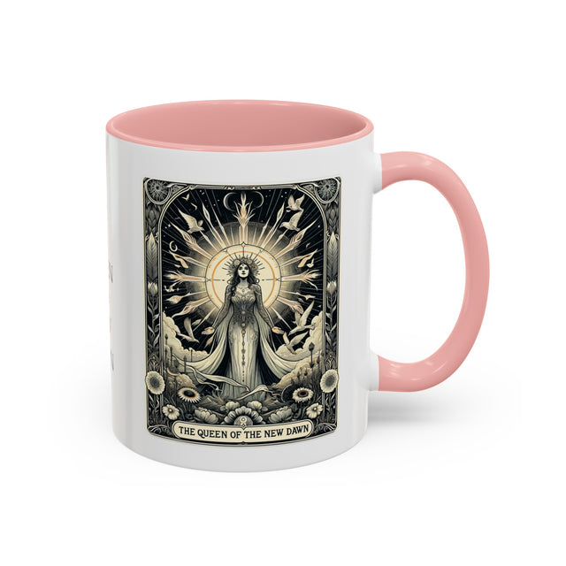 Queen of the New Dawn,Tarot card mug,Mothers Day Gift,Tarot Reader Gift,Witchy cup,Mystical Cards cup,Celestial Astrology,Gift for her