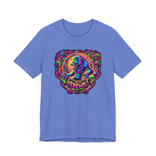 Neon Werewolf T-shirt, Halloween Tee, Neon Goth