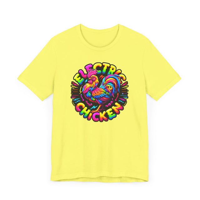 Neon Electric Chicken T-shirt, Fowl Tee