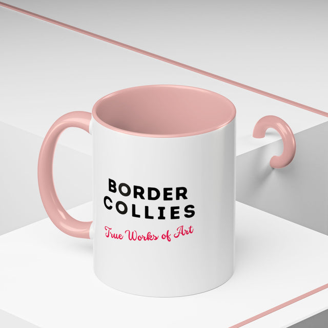 Border Collies Coffee Cup,4-Panel Pop Art Mug,Border Collie Lover,Border Collie Mom,Border Collie Dad,Dog Lover Gift,Border Collie Gift