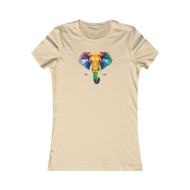 Geometric Rainbow Elephant T-shirt,Pride Shirt,Elephant Lover Top,Rainbow Animals,LGBTQ+ Tee,Queer,Gay,Lesbian,Bisexual,Trans,Women's Favorite Tee