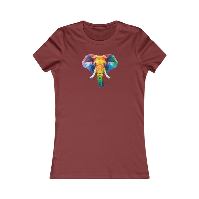Geometric Rainbow Elephant T-shirt,Pride Shirt,Elephant Lover Top,Rainbow Animals,LGBTQ+ Tee,Queer,Gay,Lesbian,Bisexual,Trans,Women's Favorite Tee