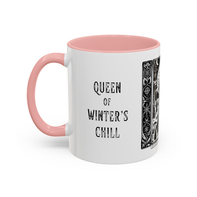 Queen of Winter's Chill,Tarot card mug,Mother's Day Gift,Christmas mug,Witchy cup,Winter Mug,Gift for her,Gift for Mom,Gift for Wife