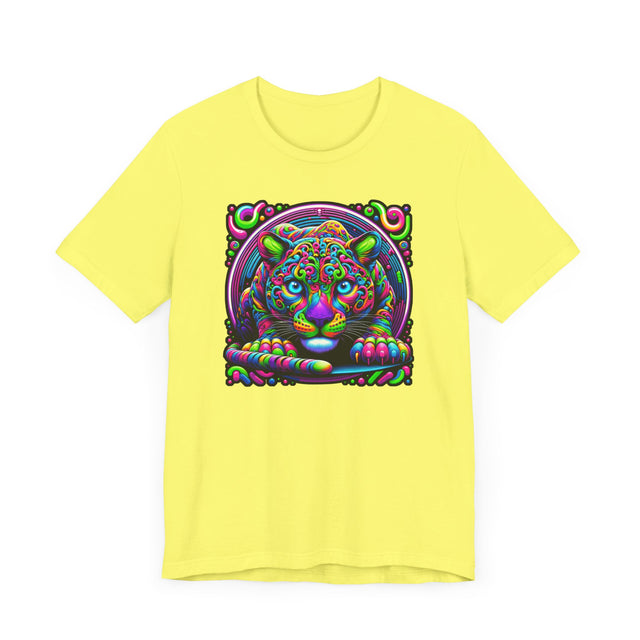 Neon Panther T-shirt, Puma Fan Top, Mountain Lion Tee, Big Cat Lover