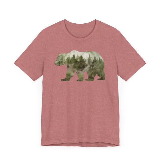 Bear Forest Silhouette T-shirt, Animal Lover T shirt, LGBTQ+, Big Bear