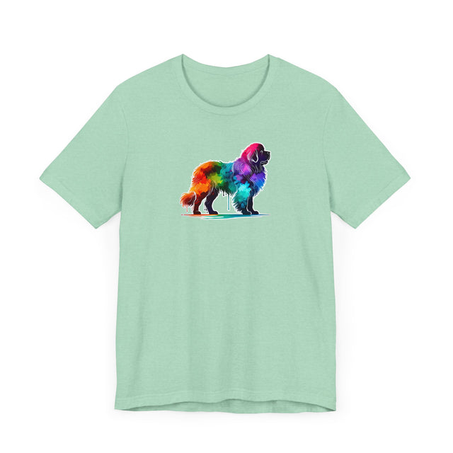 Rainbow Newfoundland T-shirt,Pride Shirt,Dog Lover Top,Rainbow Animals,LGBTQ+ Tee, Newfie owner, Newf gift