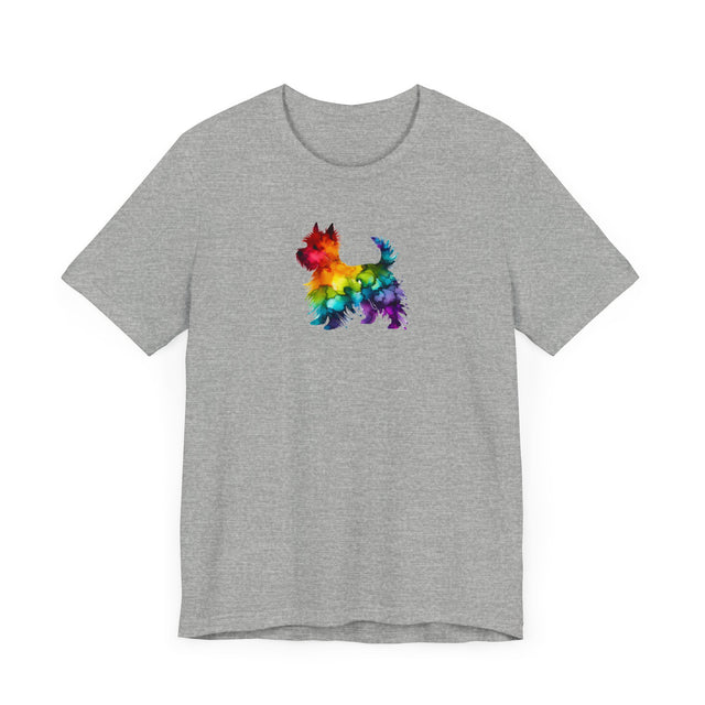 Rainbow West Highland Terrier T-shirt,Pride Shirt,Dog Lover Top,Rainbow Animals,LGBTQ+ Tee, Westie owner, West Highland White Terrier gift