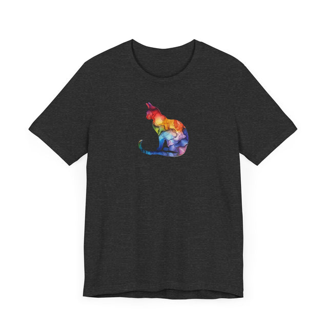 Rainbow Cat T-shirt,Pride Shirt,Pride Parade Top,Rainbow Animals,LGBTQ+ Tee,Nonbinary,Gay,Lesbian,Bisexual,Trans,BGLT,LBGT,Feline,Kitten,Kitty