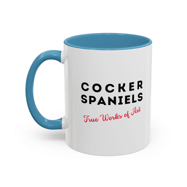 Cocker Spaniels Coffee Cup,4-Panel Pop Art Mug,Cocker Lover,Cocker Mom,Cocker Dad,Dog Lover Gift,Cocker Spaniel Gift