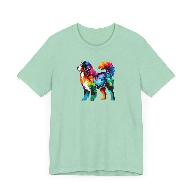 Rainbow Bernese Mountain Dog T-shirt,Pride Shirt,Dog Lover Top,Rainbow Animals,LGBTQ+ Tee, Berner Owner gift