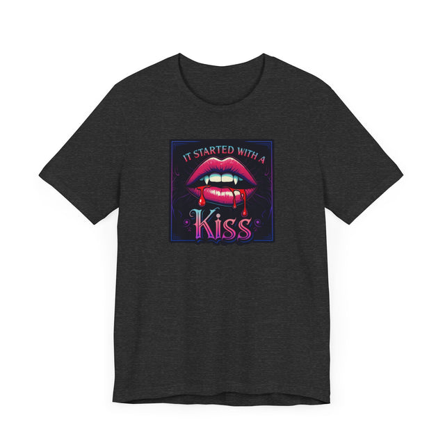 It Started With A Kiss Vampire T-shirt, Halloween Tee