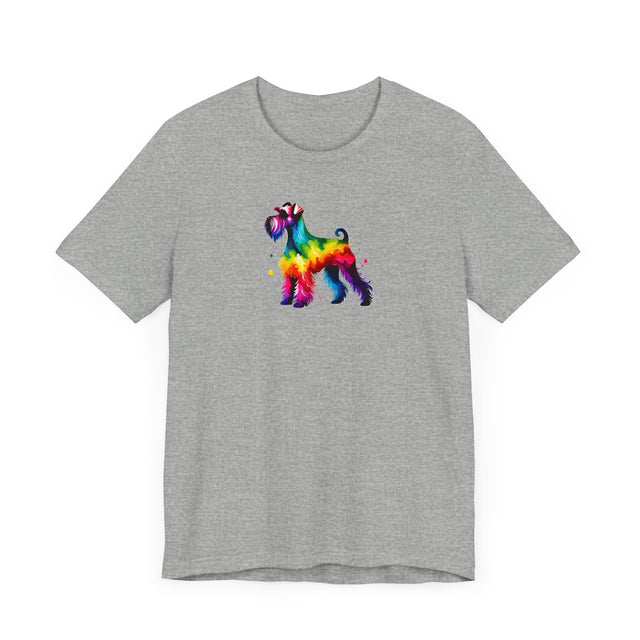 Rainbow Schnauzer T-shirt,Pride Shirt,Dog Lover Top,Rainbow Animals,LGBTQ+ Tee, Schnauzer owner, Schnauzer gift