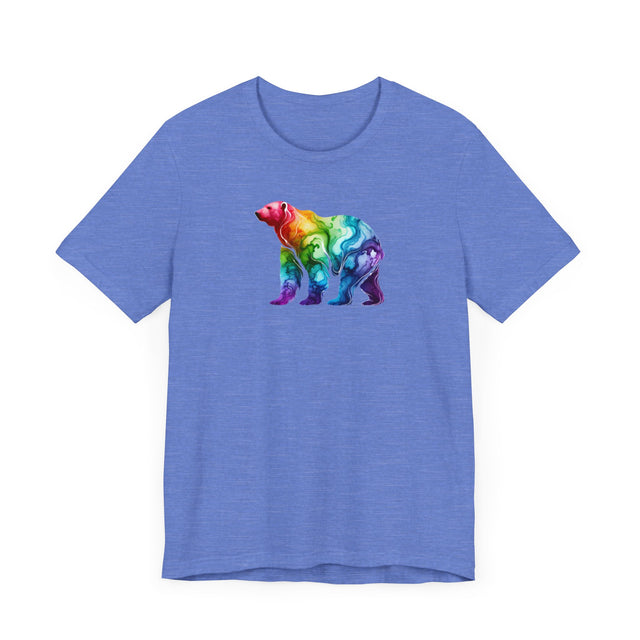 Rainbow Polar Bear Alcohol Ink T-shirt, Pride Shirt,Animal Lover T shirt, LGBTQ+, BGLT, Big Bear