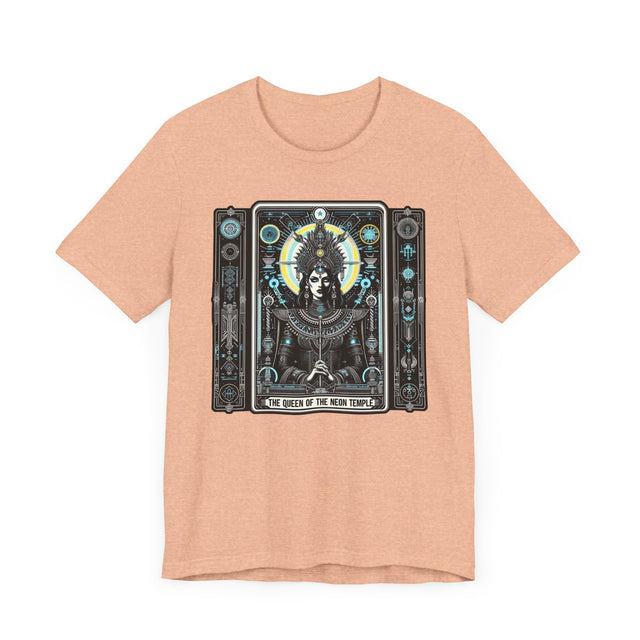 Queen of the Neon Temple,Tarot card shirt,Mothers Day Gift,EDM Shirt,Dance Music tee,Cyberpunk T-shirt,Sci-fi
