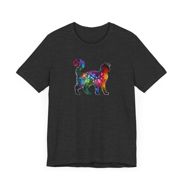 Rainbow Cat T-shirt,Pride Shirt,Cat Lover Top,Rainbow Animals,LGBTQ+ Tee,Feline,Kitten,Kitty
