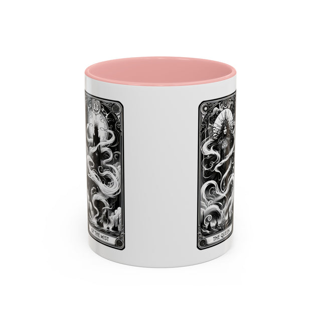 Queen of MIst,Tarot card mug,Mothers Day Gift,Tarot Reader Gift,Witchy cup,Mystical Cards Cup,Celestial Astrology,Gift for her,Goth Art