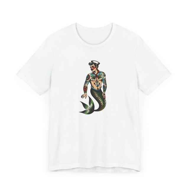 Merman Sailor T-shirt, Sailor shirt, Flash Tattoo Style