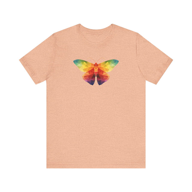 Rainbow Moth T-shirt,Pride Shirt, Pride Parade Top, LGBTQ+ Tee, Nonbinary, Gay, Lesbian, Bisexual, Trans, BGLT, LBGT, Enby, Pansexual