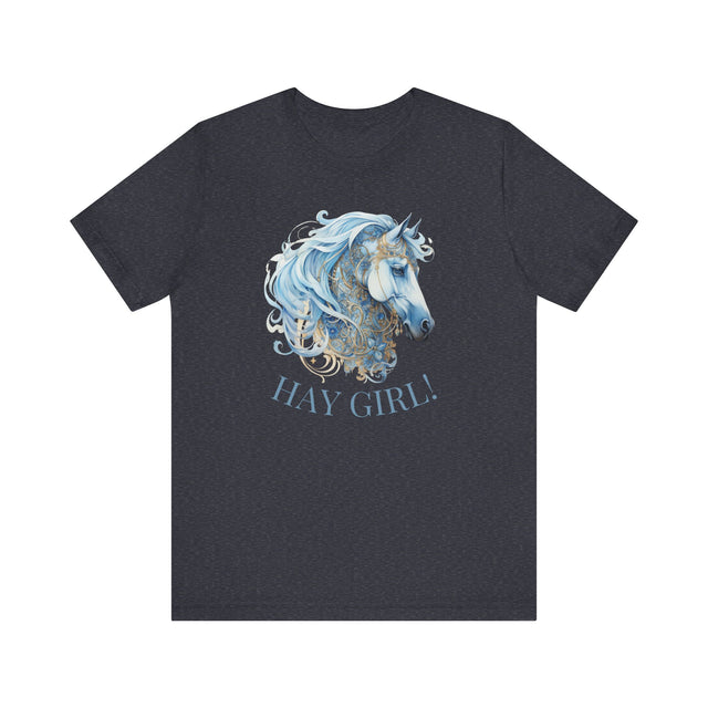 Hay Girl! Funny Horse Shirt, Horse lover gift, horse lover shirt, Equestrian shirt, Equestrian gift, Barn stables shirt, horse graphic tee