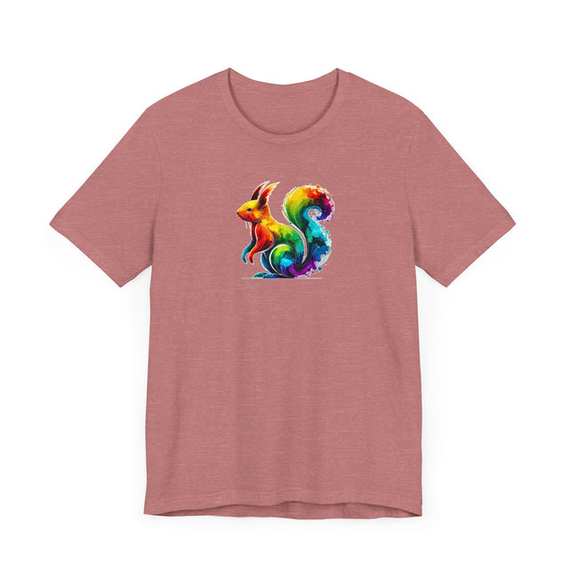 Rainbow Squirrel Alcohol Ink T-shirt, Bunny Shirt,Hare,Pride Shirt,Animal Lover T shirt, LGBTQ+, BGLT