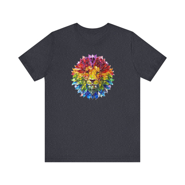Rainbow Lion Mandala T-shirt,Pride Shirt,Big Cat Lover Top,Rainbow Animals,LGBTQ+ Tee,Queer,Gay,Lesbian,Bisexual,Trans,BGLT,LBGT