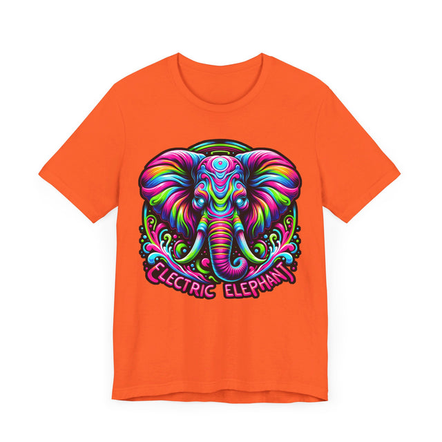 Electric Elephant T-shirt, Pachyderm Lover Top