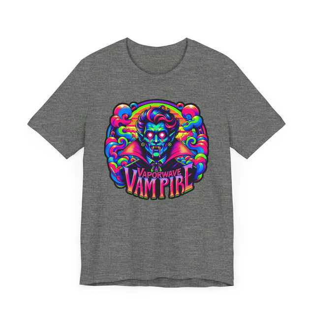 Vaporwave Vampire T-shirt, Halloween Tee, Neon Goth