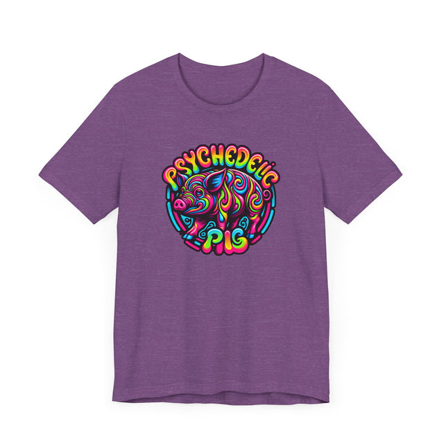 Neon Psychedelic Pig T-shirt, Piggy Tee