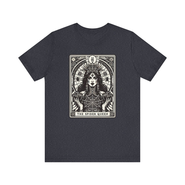 Spider Queen,Tarot card shirt,Mother's Day Gift,Tarot Reader Gift,Witchy Shirt,Mystical Cards Tee,Spider Lover Gift,Goth Mom Tee, Goth Shirt