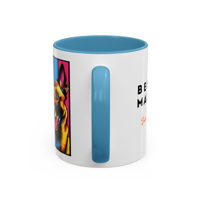 Belgian Malinois Coffee Cup,4-Panel Pop Art Mug,Belgian Malinois Lover,Mal Mom,Mali Dad,Dog Lover Gift,Belgian Malinois Gift