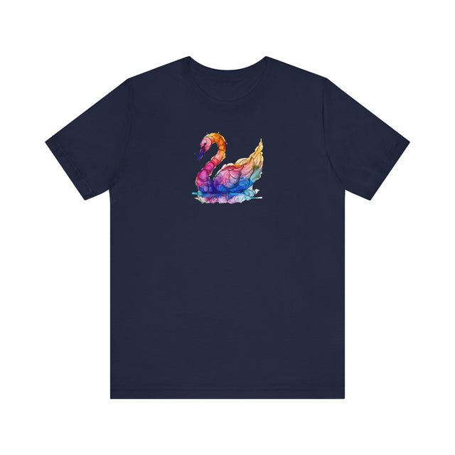 Rainbow Swan T-shirt,Pride Shirt,Bird Lover Top,Rainbow Animals,LGBTQ+ Tee