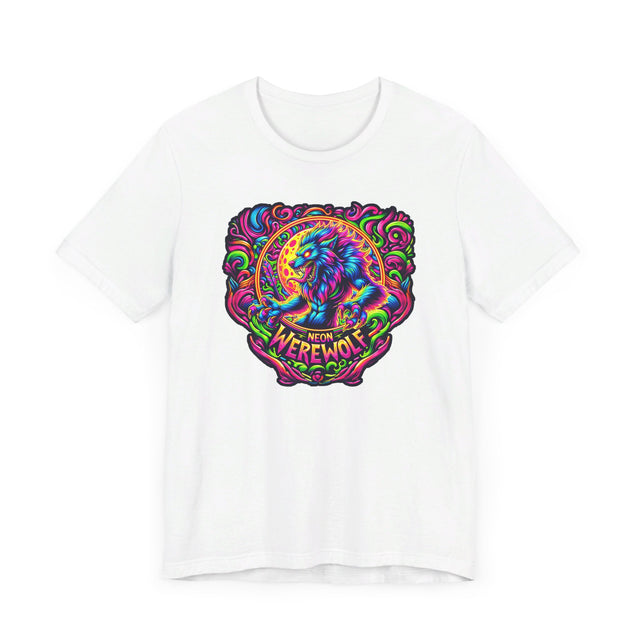 Neon Werewolf T-shirt, Halloween Tee, Neon Goth