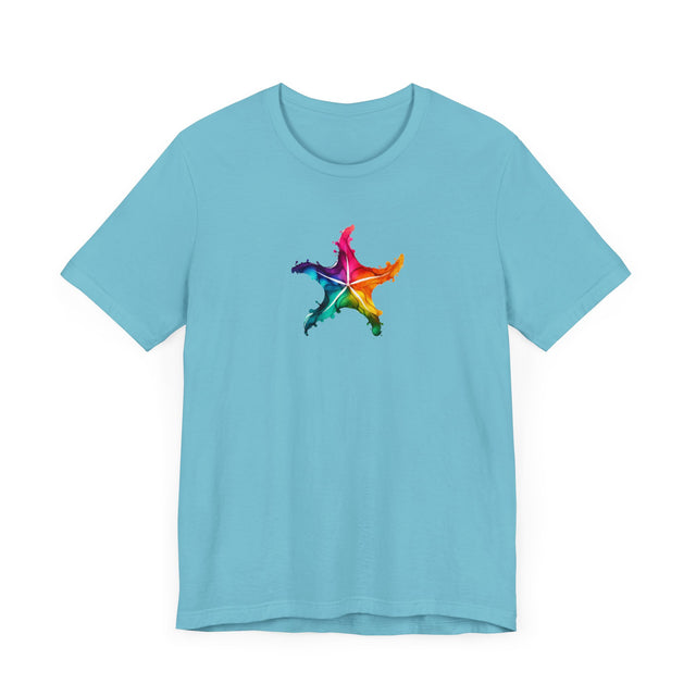 Rainbow Starfish Alcohol Ink,Marine life Tee,Sea life lover,Ocean Life,Nautical,Pride Shirt,LGBTQ+ Tee