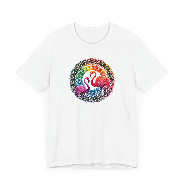 Rainbow Flamingo Mandala Alcohol Ink T-shirt, Bird Lover T shirt, LGBTQ+, BGLT,Pride Shirt