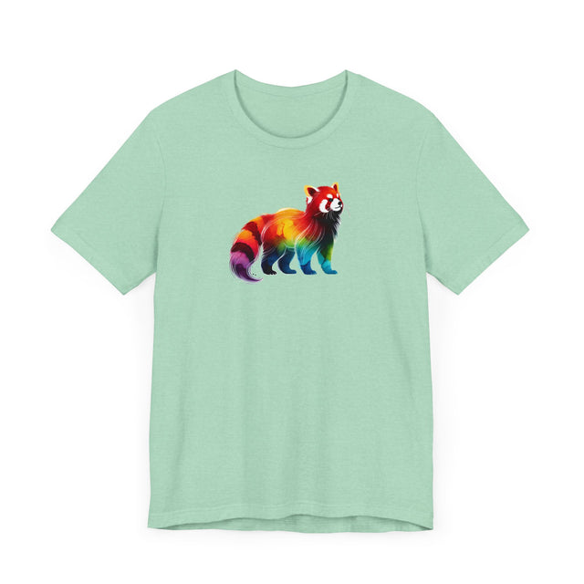 Rainbow Red Panda Alcohol Ink T-shirt, Pride Shirt,Animal Lover T shirt, LGBTQ+, BGLT