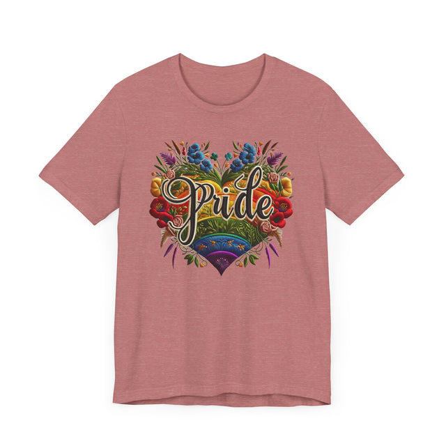 Pride Heart Shirt, Rainbow Heart T-shirt, LGBTQ+ Heart Top