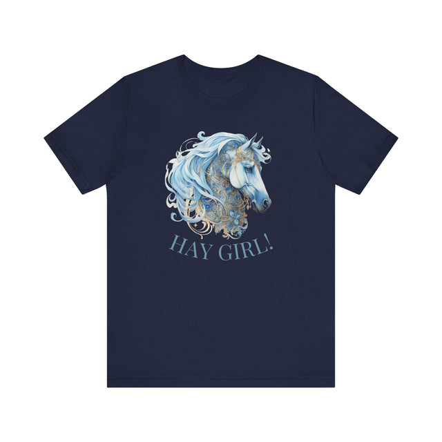 Hay Girl! Funny Horse Shirt, Horse lover gift, horse lover shirt, Equestrian shirt, Equestrian gift, Barn stables shirt, horse graphic tee