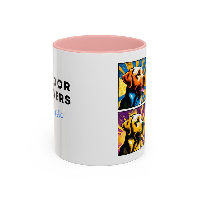 Labrador Retriever Mug,4-Panel Pop Art Mug,Labrador Retriever Lover,Lab Mom,Lab Dad,Dog Lover Gift,Labrador Retriever Gift