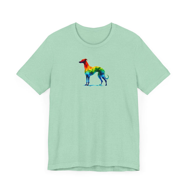 Rainbow Whippet T-shirt,Pride Shirt,Dog Lover Top,Rainbow Animals,LGBTQ+ Tee, Whippet owner, Whippet gift