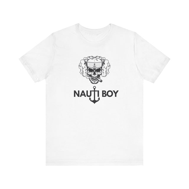 Nauti Boy Tshirt, Nautical Tshirt, Boating Tshirt-Captain Tshirt, Pirate Tshirt, Rebel Tshirt, Father's Day gift, Cigar Tshirt, Skull Tshirt